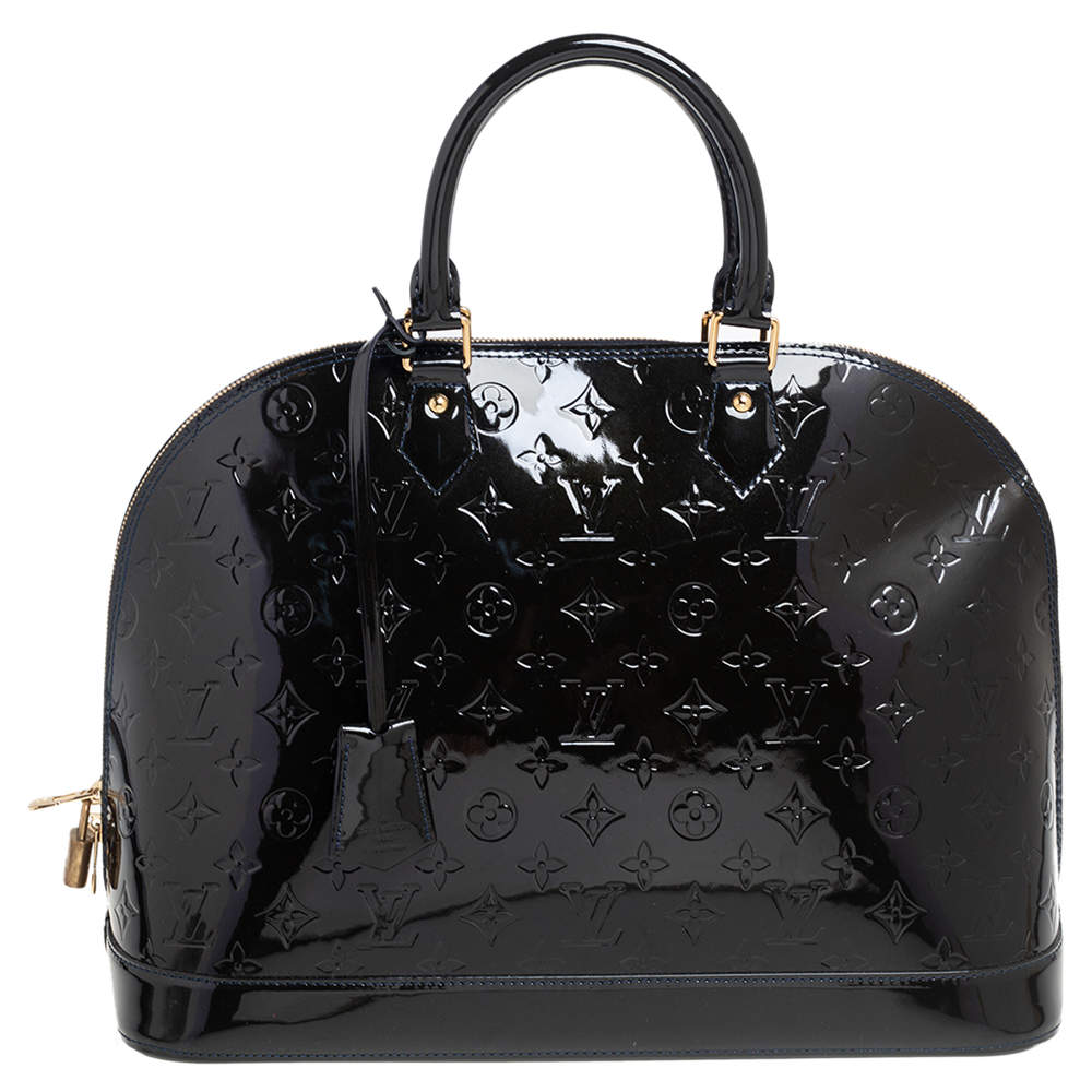 مملوكة مسبقًا حقيبة لوي فيتون ألما فيرنيه مونوغرامي  أزرق داكن GM 