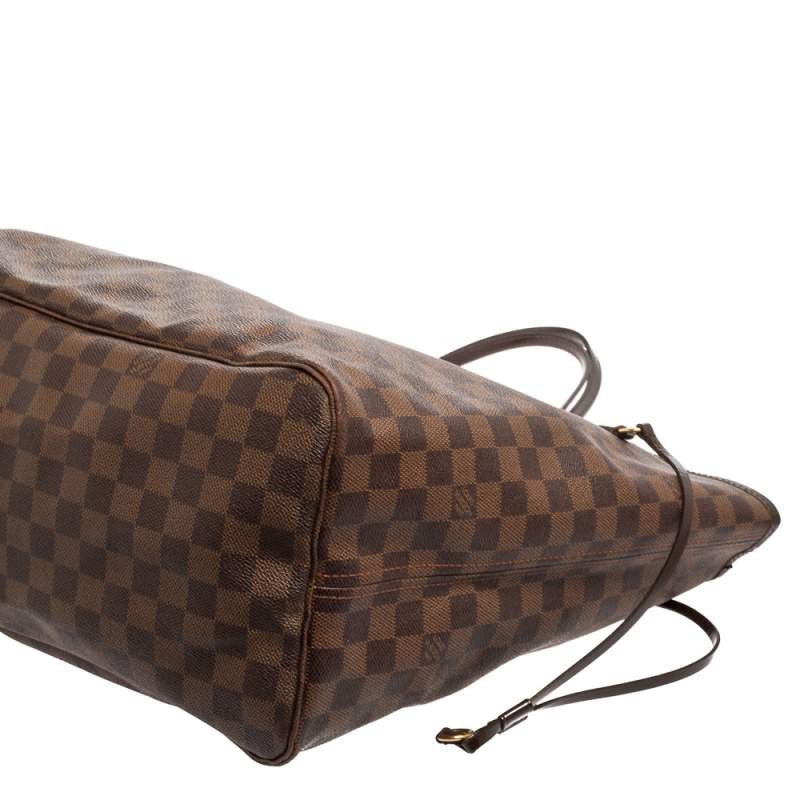 Louis Vuitton Neverfull bag damier GM Brown Leather ref.55045