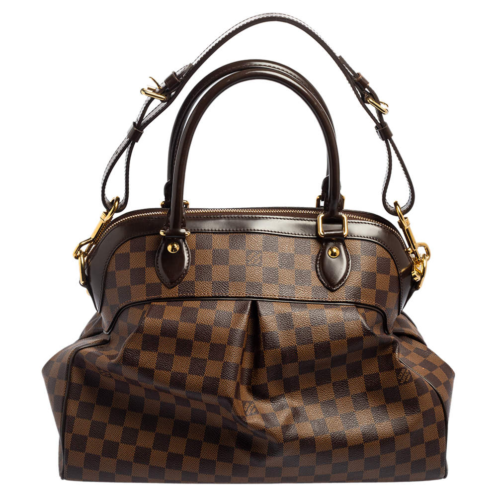 Pre Owned Louis Vuitton Damier Ebene Canvas Trevi GM Bag