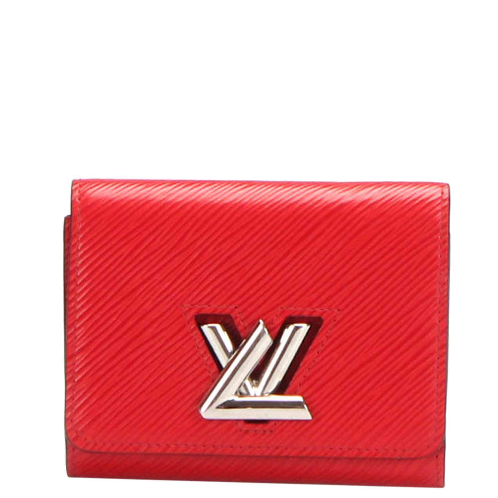 Louis Vuitton Red Epi Leather Twist Compact Wallet Louis Vuitton