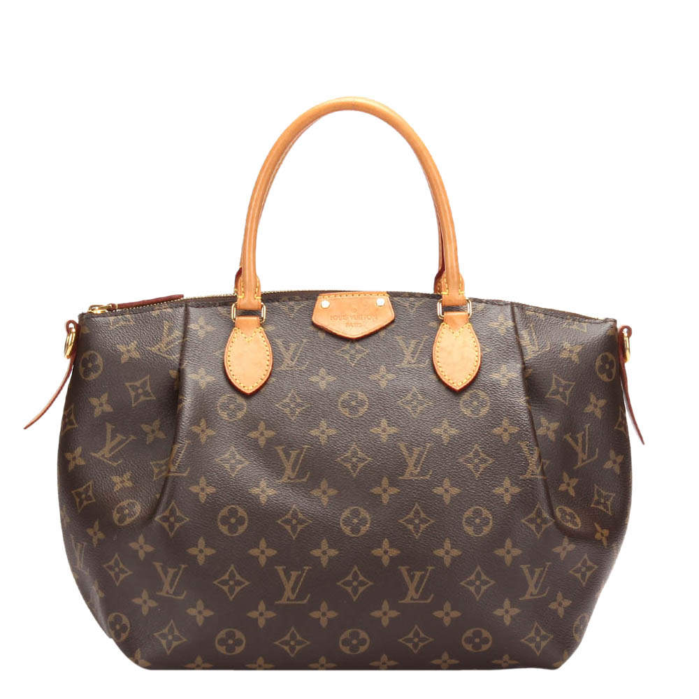 Pre Owned Louis Vuitton Brown Monogram Coated Canvas Turenne MM Shoulder Bag