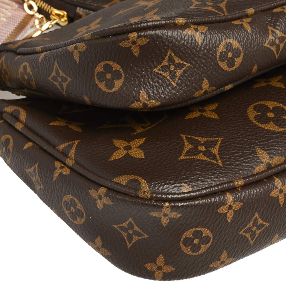 Louis Vuitton Multi Pochette Accessoires Monogram Pink Clutch Crossbod – AE  Deluxe LLC®