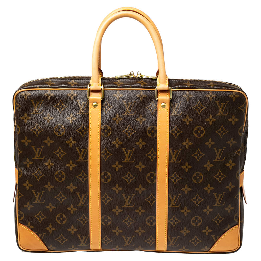 Pre Owned Louis Vuitton Monogram Canvas Porte Documents Voyage Briefcase