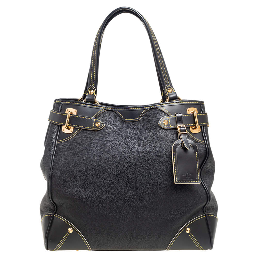 مملوكة مسبقًا حقيبة يد لوي فيتون لو ماجيستو جلد سوهالي سوداء