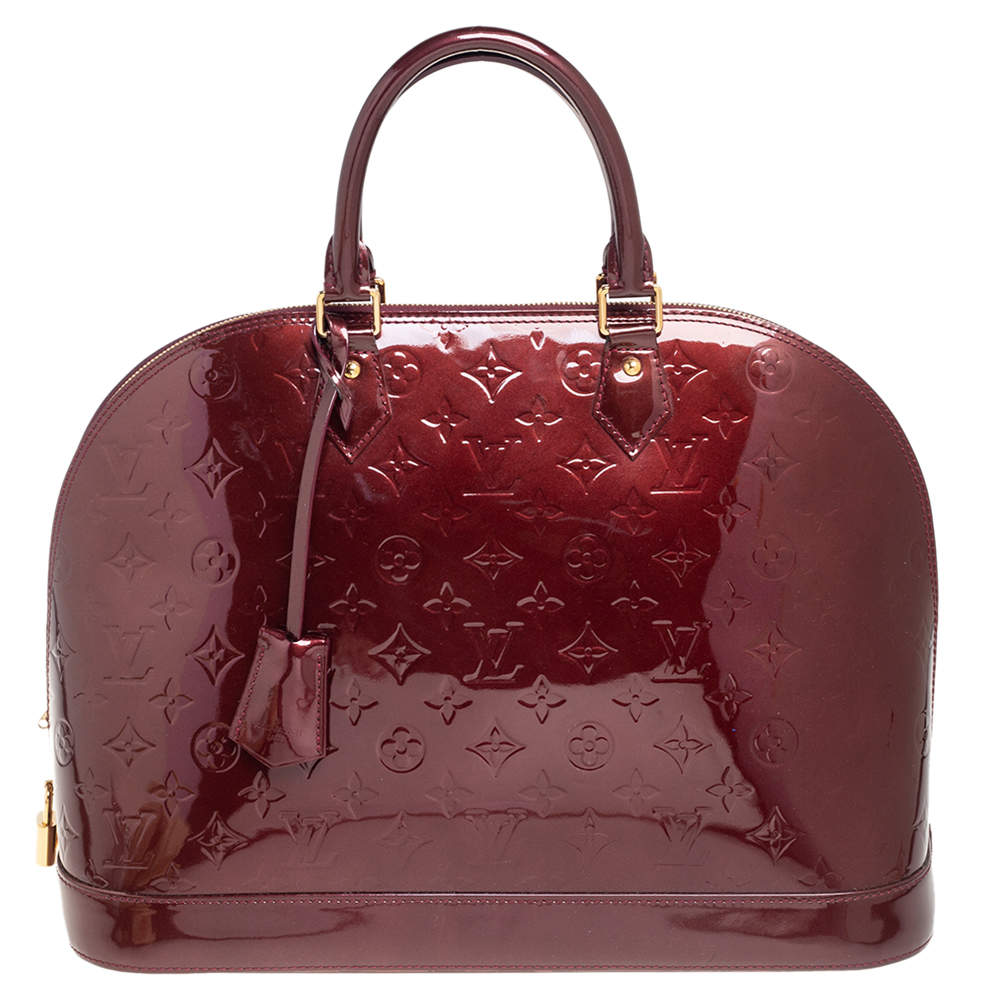 Louis Vuitton Griotte Monogram Vernis Alma GM Bag