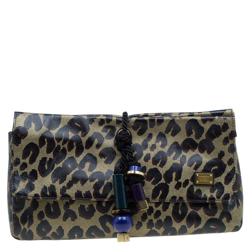 LOUIS VUITTON Leopard Nocturne African Queen Clutch 269678