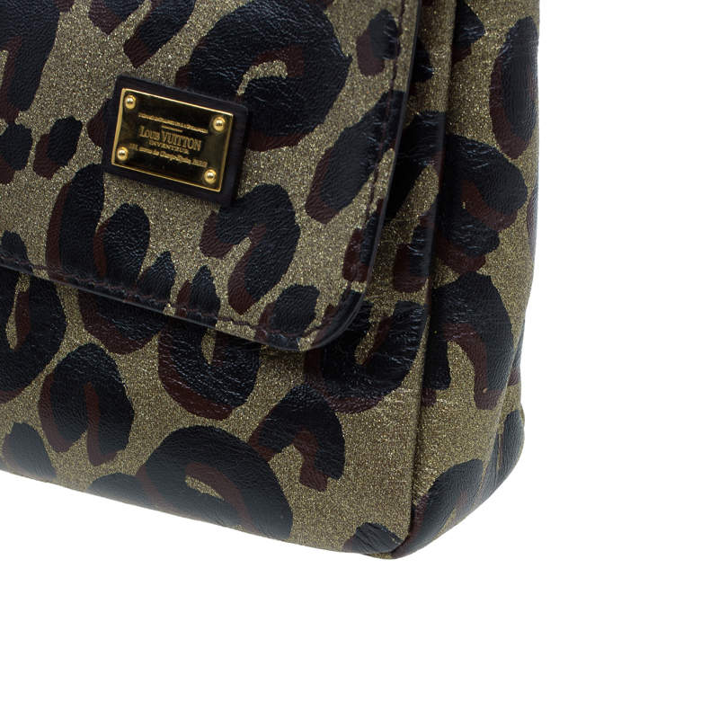 LOUIS VUITTON Leopard Nocturne African Queen Leather Clutch Bag #1 Rise-on