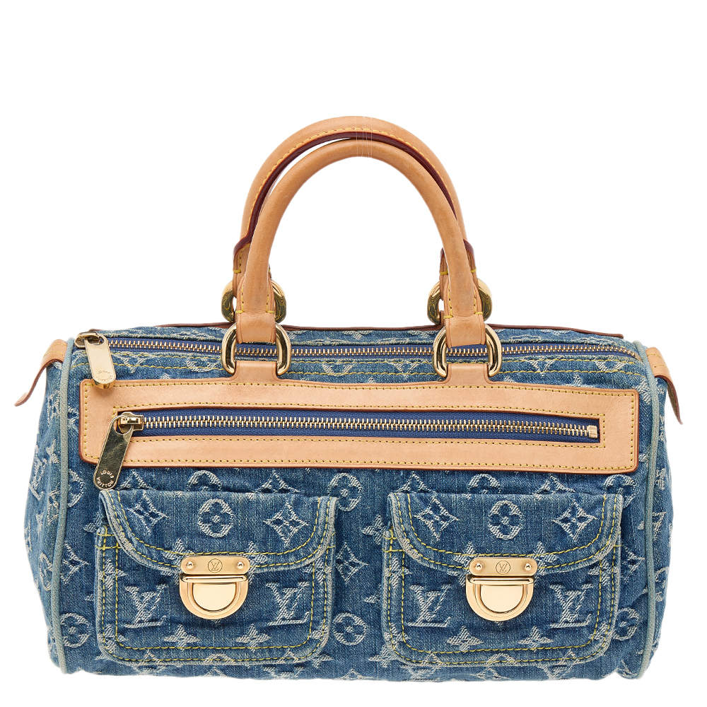 مملوكة مسبقًا Louis Vuitton Blue Monogram Denim Neo Speedy Bag