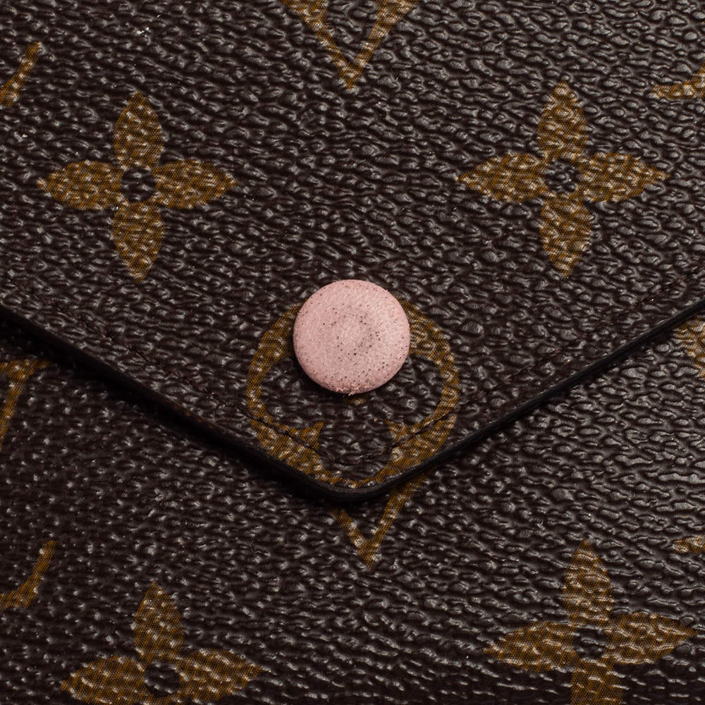 Louis Vuitton portofeuilles Victorine Womens Tri-fold wallet M62360 Rose  Ballerine Cloth ref.236736 - Joli Closet