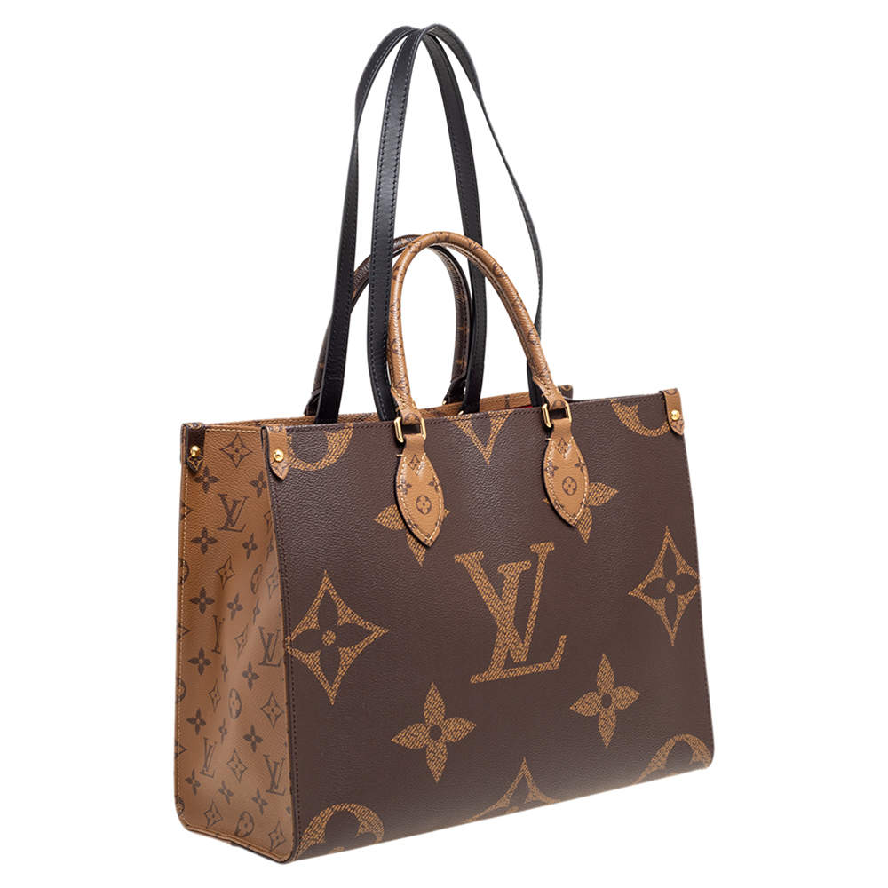 Louis Vuitton Reversible Monogram Onthego MM Tote Bag 9lk516s at