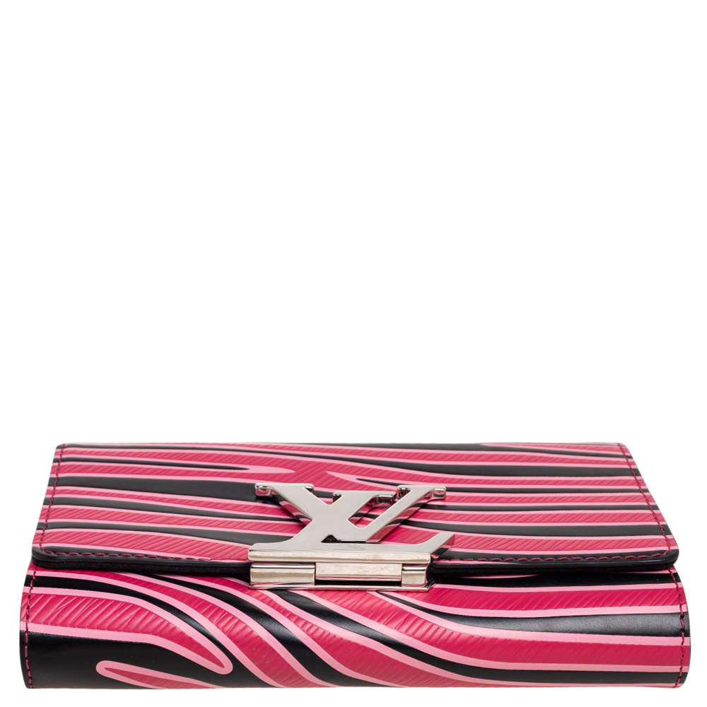 Louis Vuitton Multicolor Zebra Print Leather Chain Louise MM Bag