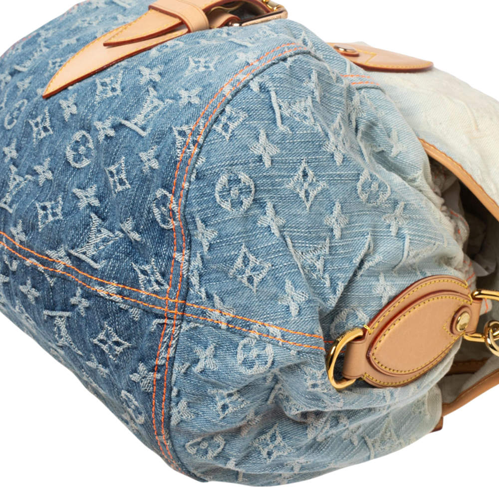 Louis Vuitton, Bags, Auth Louis Vuitton Sunshine Ombre Rare Gm Jean Blue  Denim Cross Body Bag