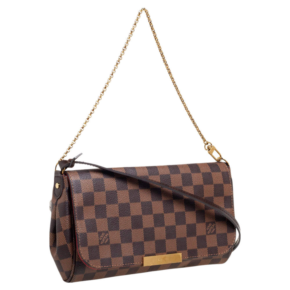 Louis Vuitton Damier Ebene Canvas Favorite MM Bag Louis Vuitton | The  Luxury Closet