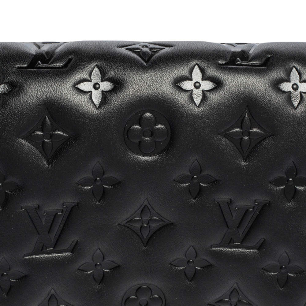Louis Vuitton, Bags, Louis Vuitton Pochette Coussin Black Like New M8216
