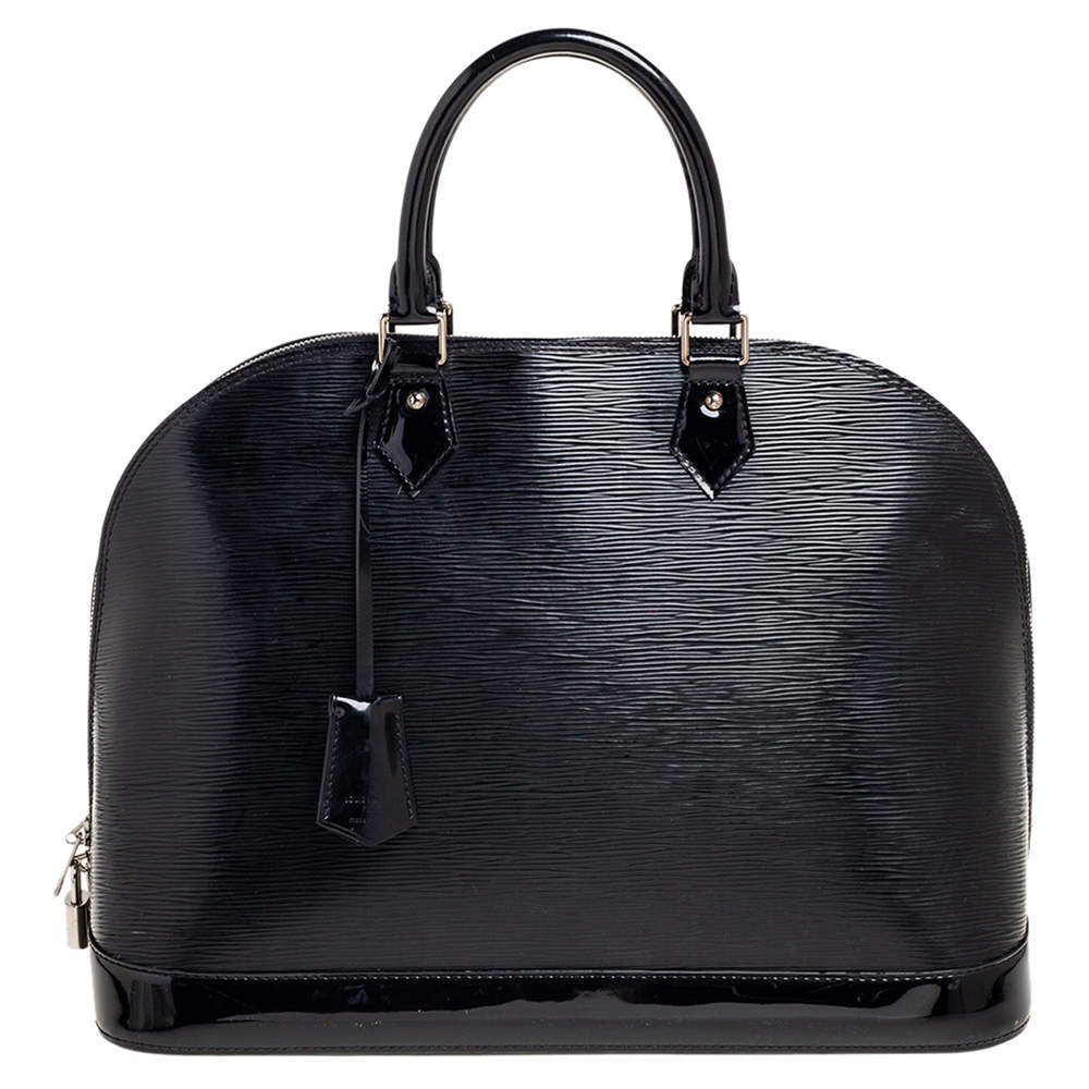 مملوكة مسبقًا Louis Vuitton Black Electric Epi Leather Alma GM Bag