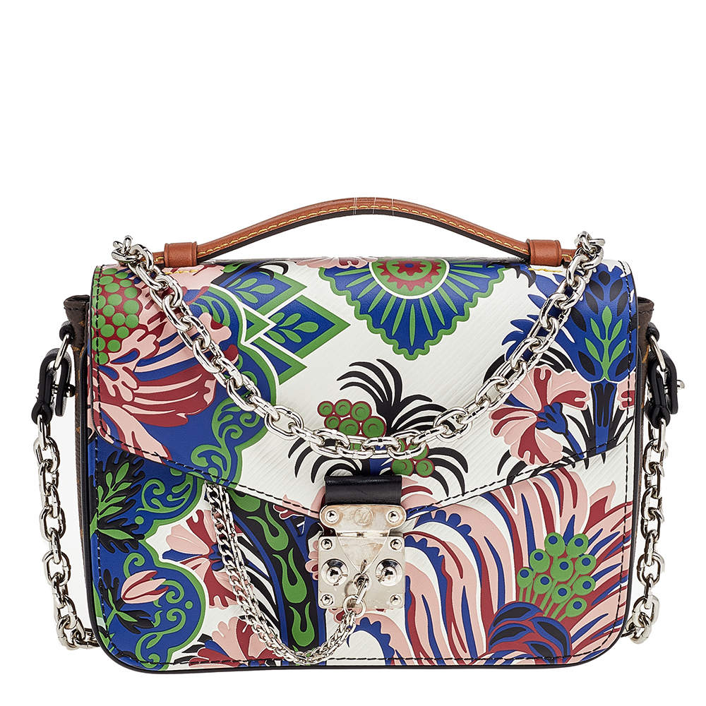 Pre Owned Louis Vuitton Multicolor Epi Monogram Floral Mini Pochette Metis Bag