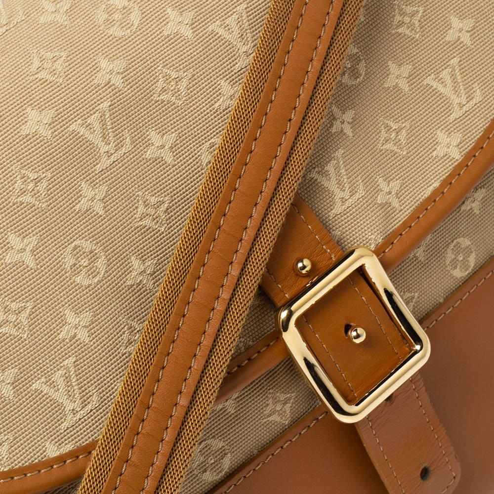 Louis Vuitton Khaki Berangere Flap 4lk0103 Green Monogram Mini Lin Canvas Cross  Body Bag, Louis Vuitton