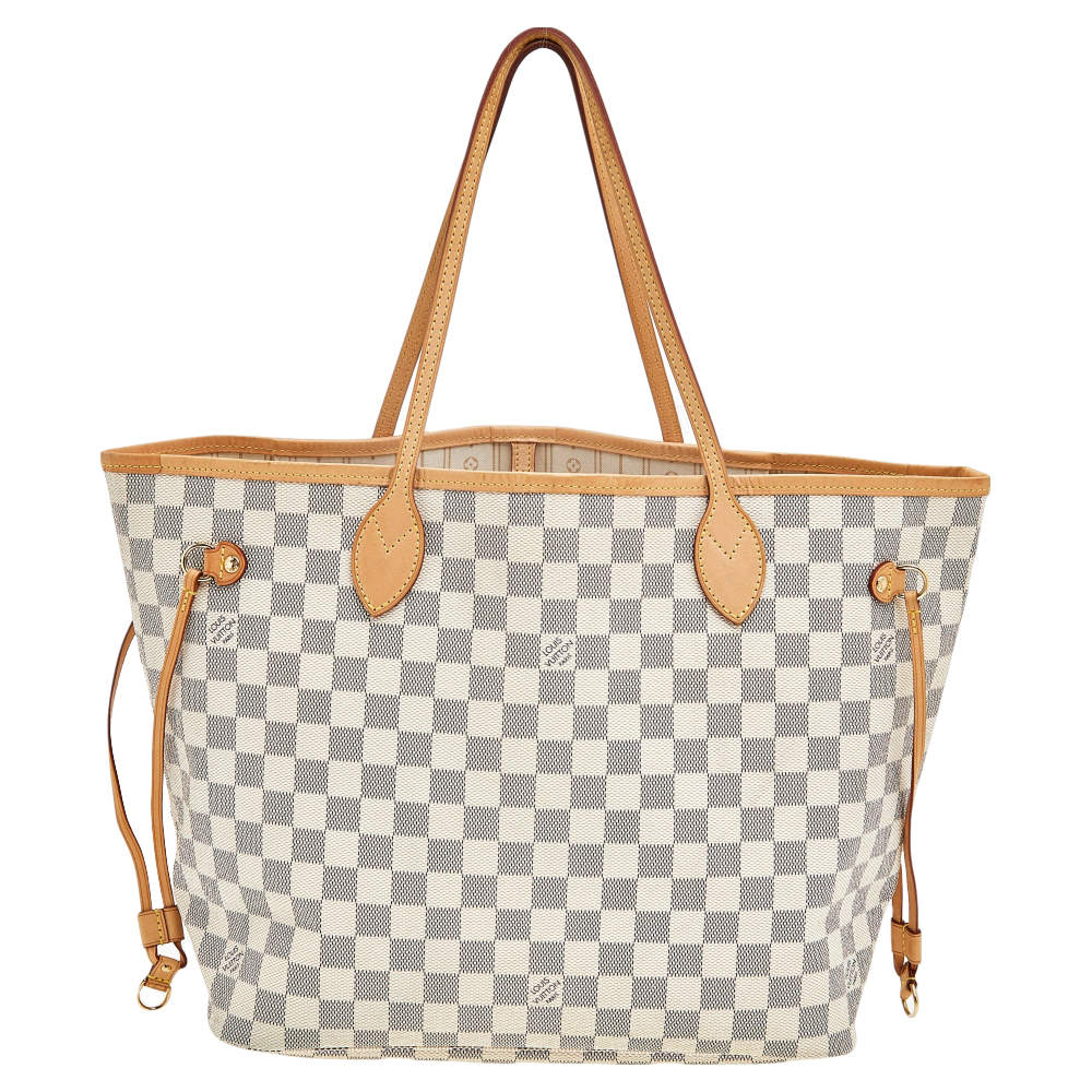 مملوكة مسبقًا Louis Vuitton Damier Azur Canvas Neverfull MM Bag