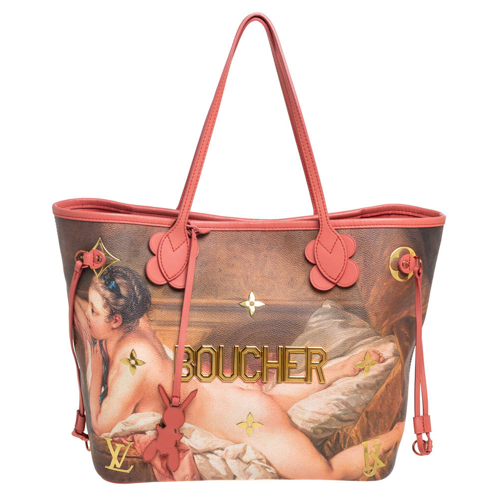 Louis Vuitton Multicolor Canvas Jeff Koons Boucher Neverfull MM Bag