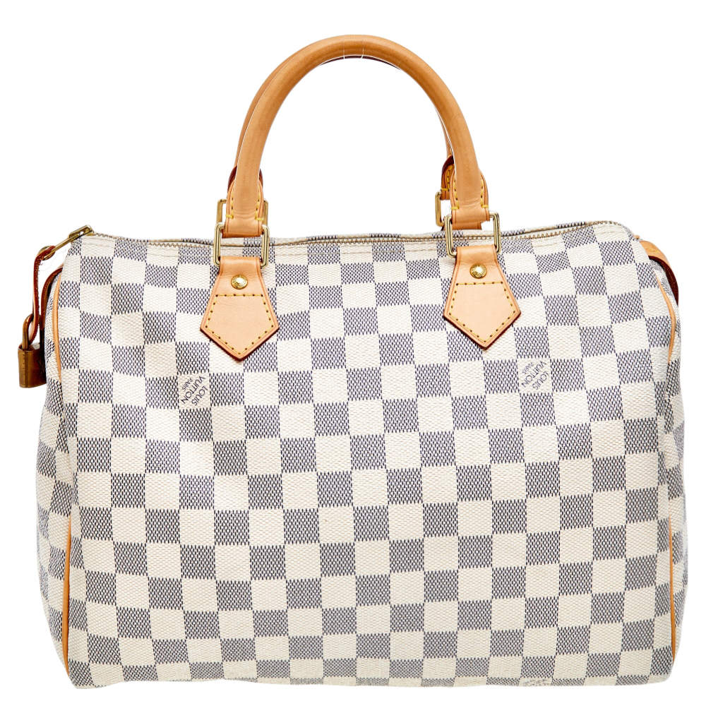 مملوكة مسبقًا Louis Vuitton Damier Azur Canvas Speedy 30 Bag