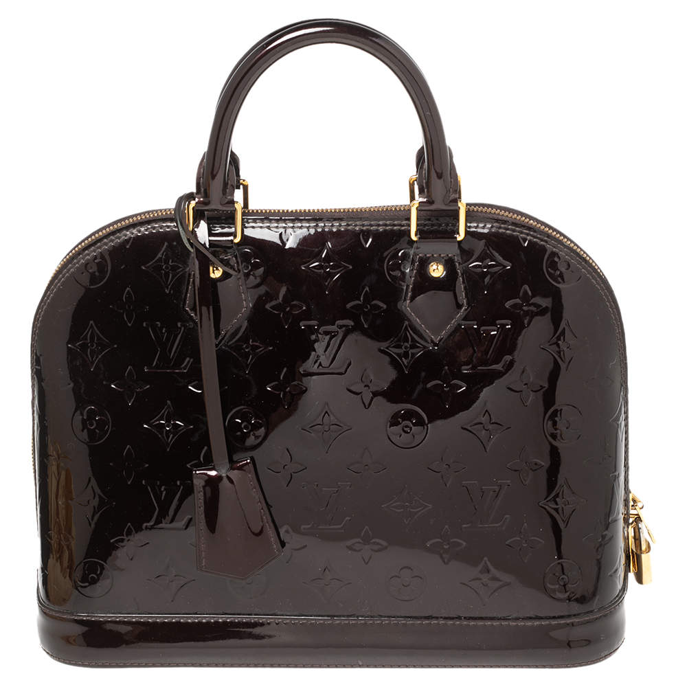 مملوكة مسبقًا حقيبة لوي فيتون ألما مونوغرامي عنابي PM 