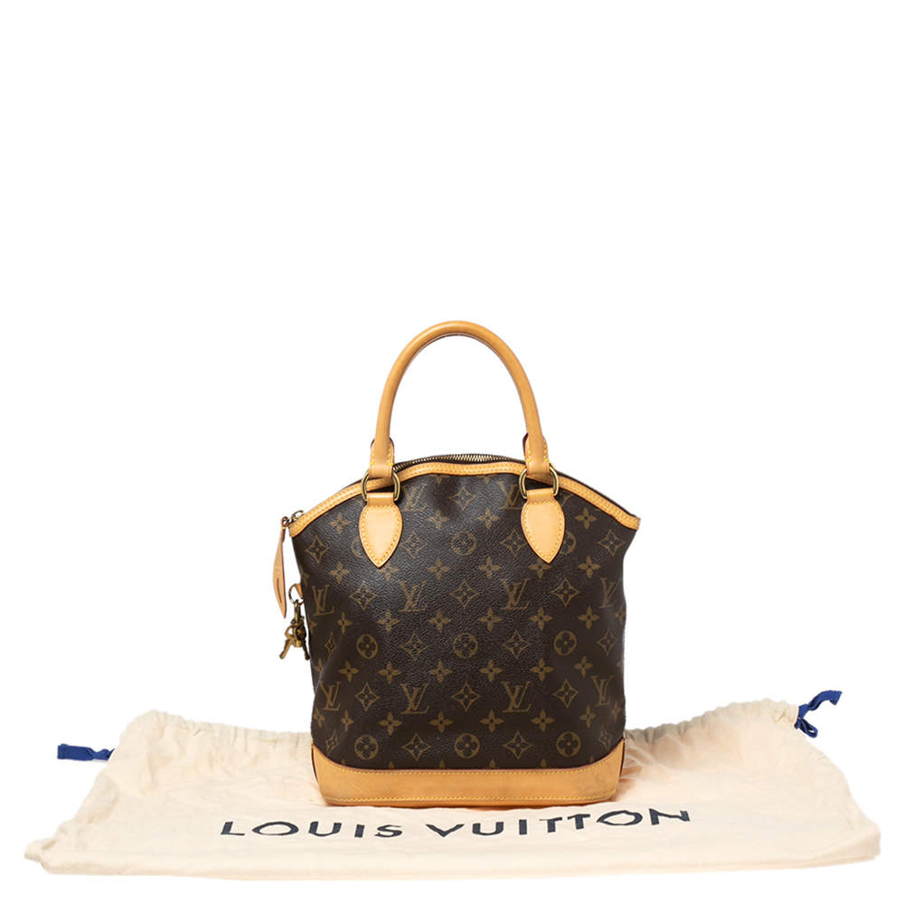 Louis Vuitton Lockit Vertical PM Monogram Canvas Brown Leather ref.562660 -  Joli Closet
