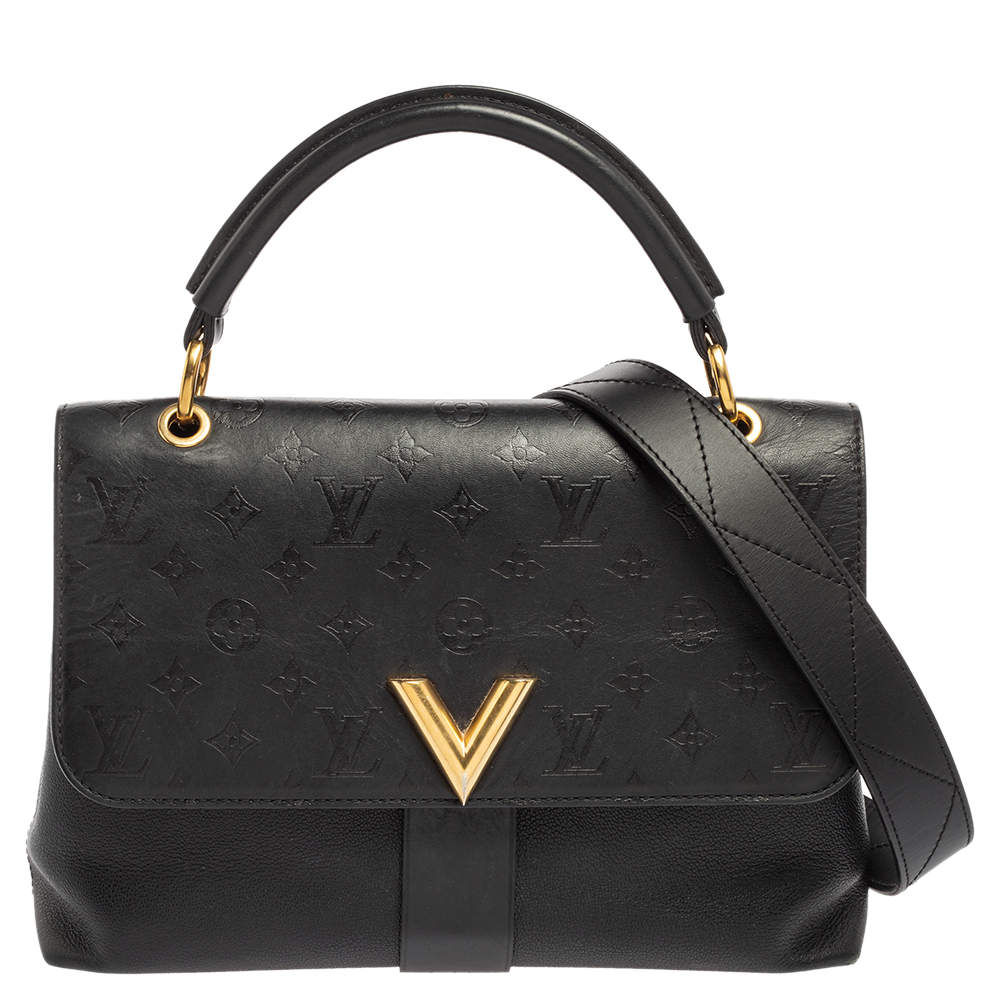 مملوكة مسبقًا Louis Vuitton Black Monogram Leather Very One Handle Tote