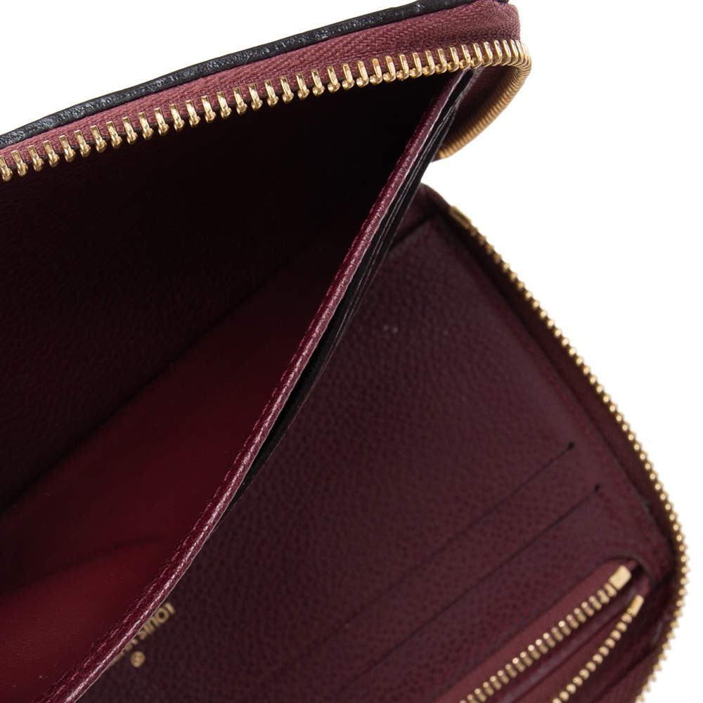 Louis Vuitton Grenat Monogram Empreinte Leather Secret Long Wallet