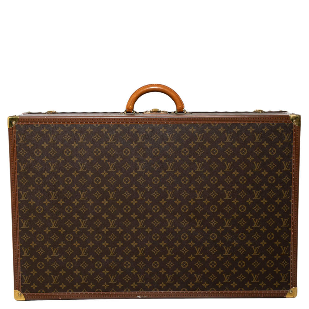 Pre Owned Louis Vuitton Monogram Canvas Alzer 80 Luggage Trunk