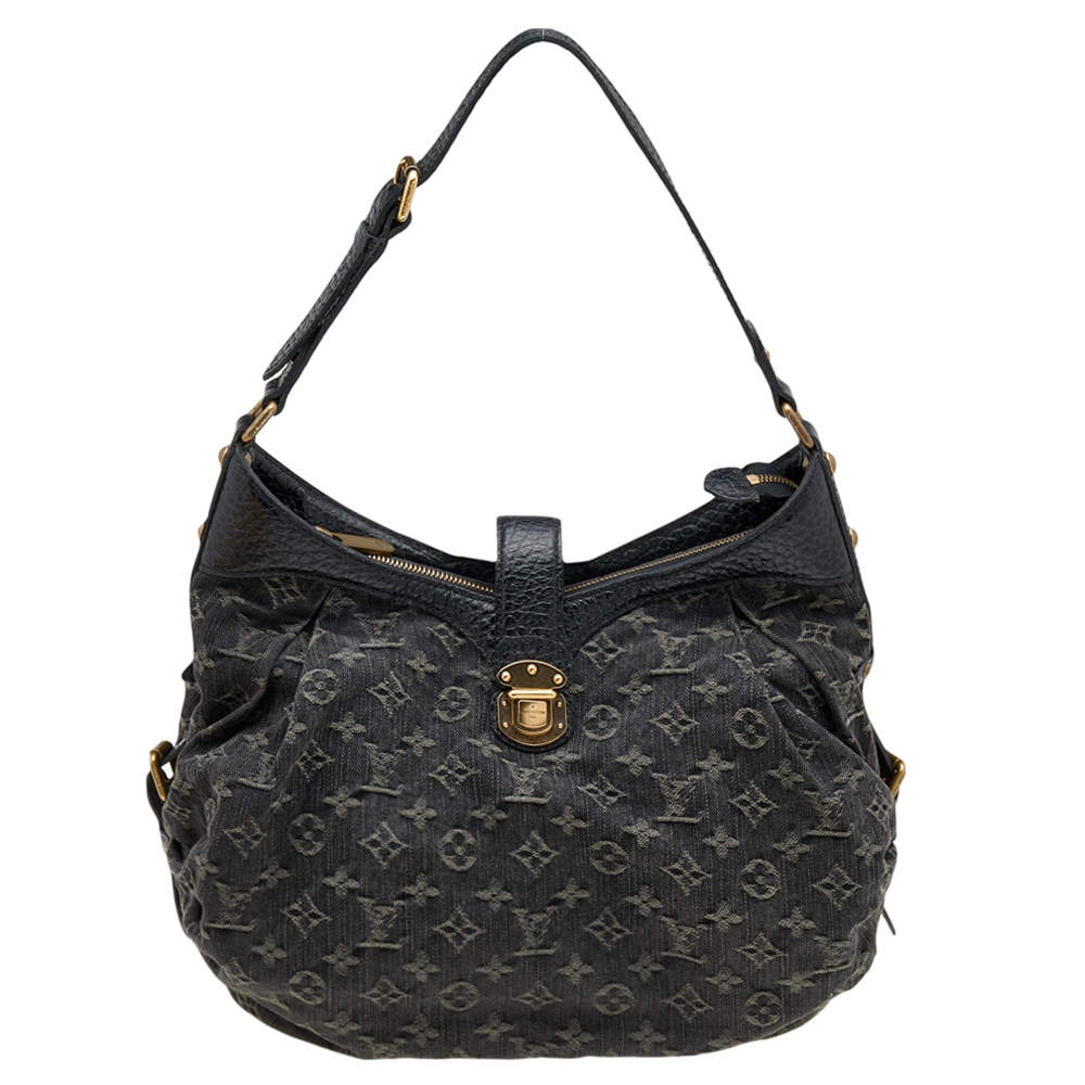 مملوكة مسبقًا Louis Vuitton Black Monogram Denim Mahina XS Bag
