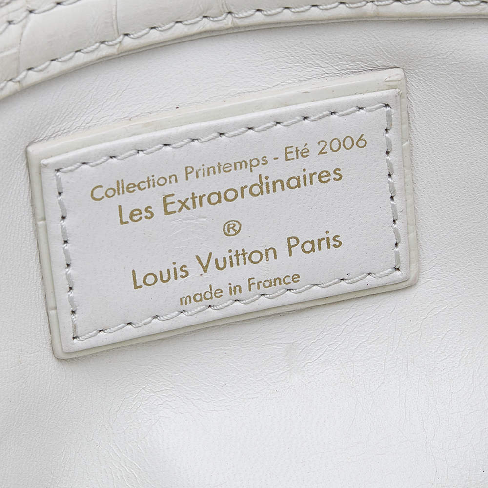 Louis Vuitton Multicolor Alligator Leather And Calf Hair Les Extraordinaires  Tupelo PM Bag Louis Vuitton