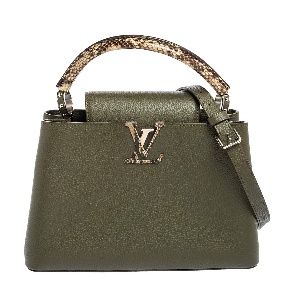 Capucines python handbag Louis Vuitton Gold in Python - 36892308