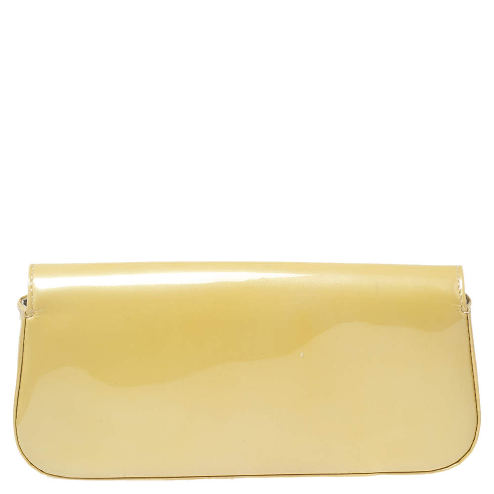 Louis Vuitton Citrine Vernis Sobe Clutch Louis Vuitton