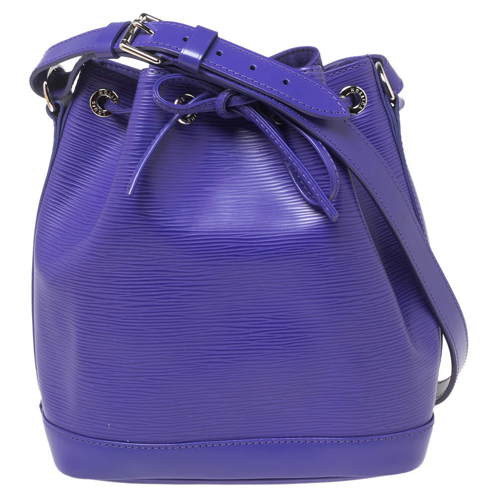 Pre Owned Louis Vuitton Purple Epi Leather Noe BB Bucket Bag
