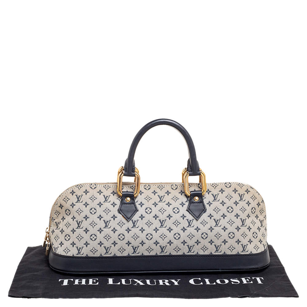 Louis Vuitton Encre Monogram Mini Lin Horizontal Alma Bag 258933