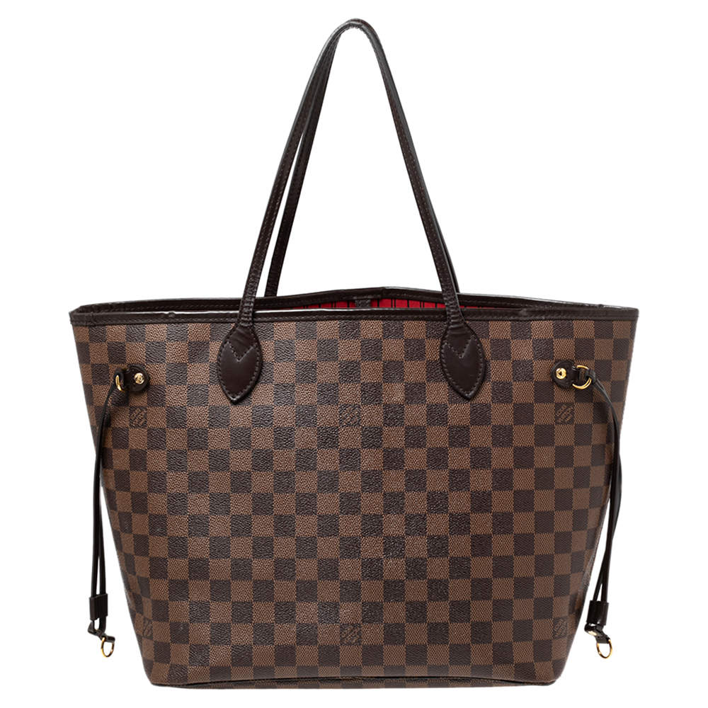 Pre Owned Louis Vuitton Damier Ebene Canvas Neverfull MM Bag