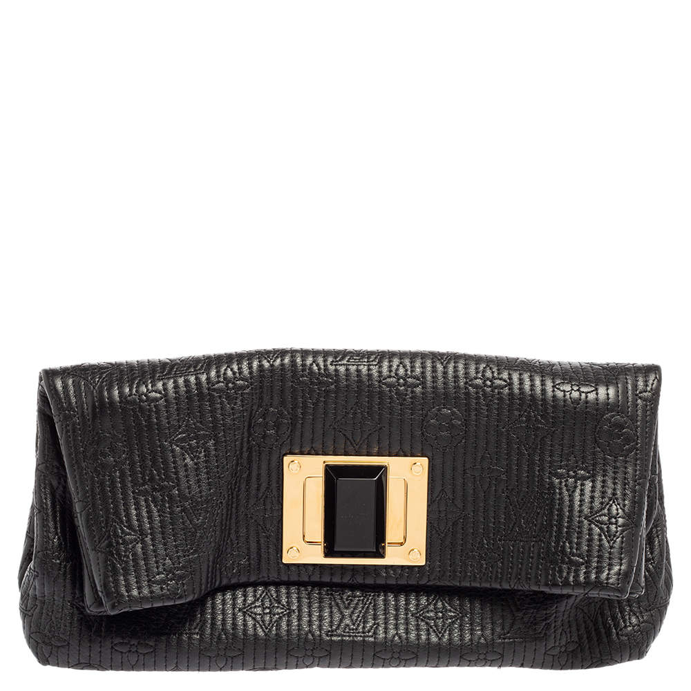 مملوكة مسبقًا حقيبة كلتش لوي فيتون ألتير إصدار محدود جلد مونوغرامي أسود