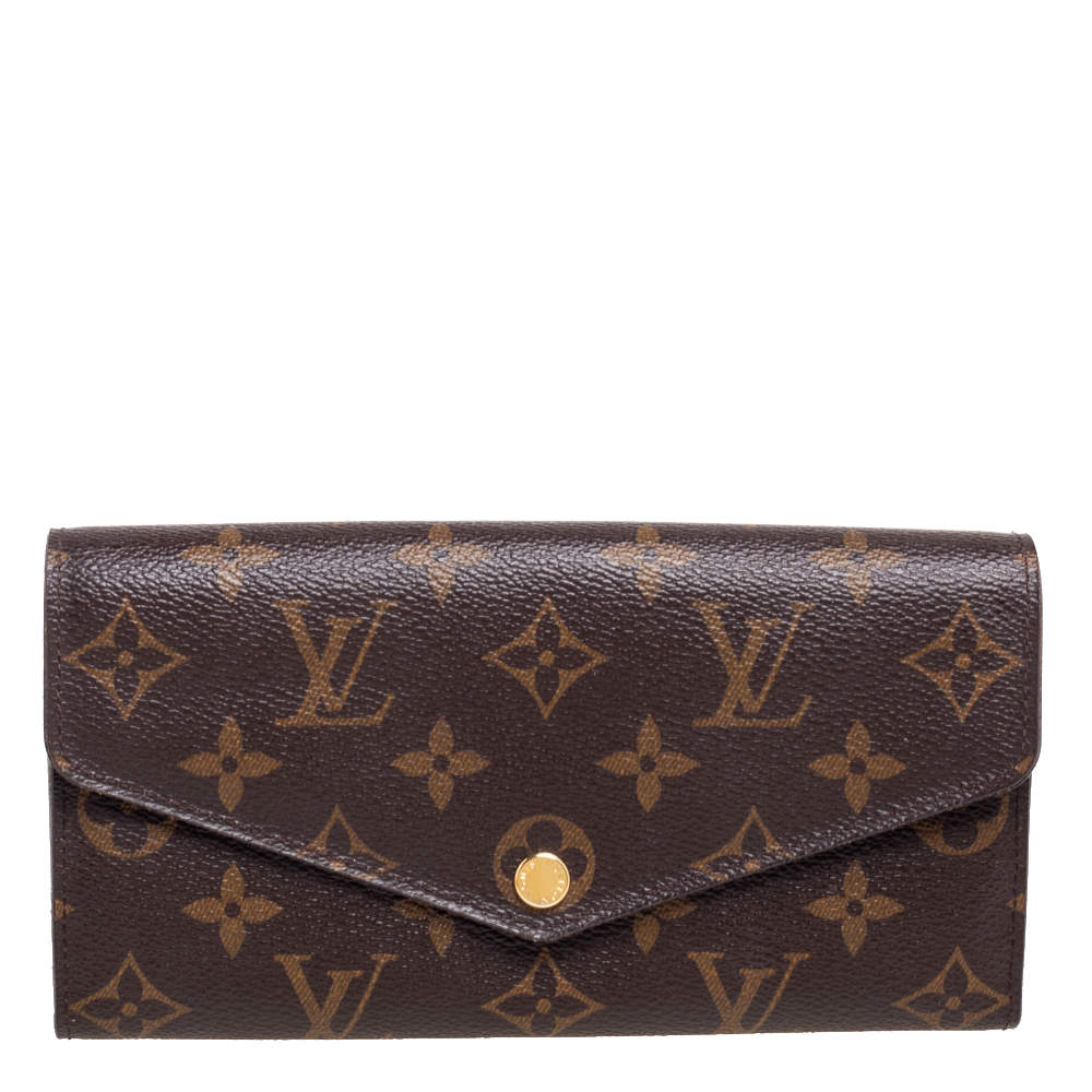 Pre Owned Louis Vuitton Brown Monogram Canvas Josephine Wallet