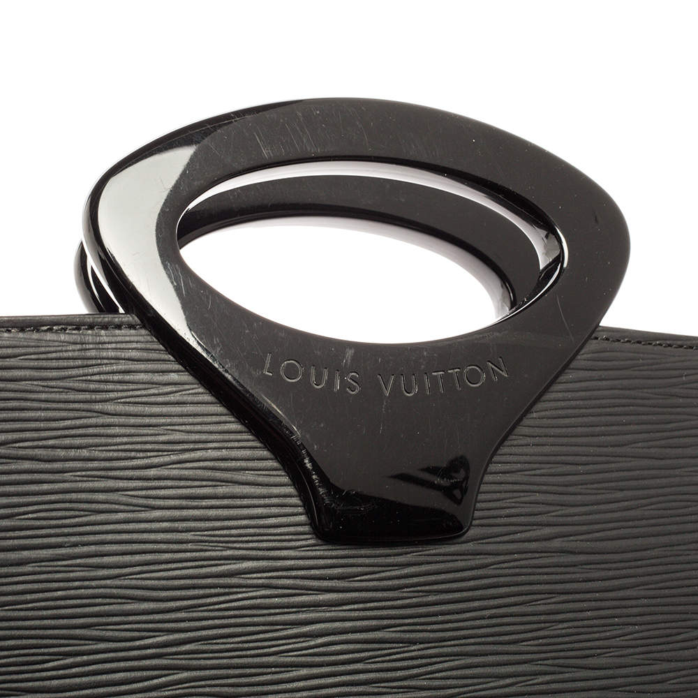 Vintage Louis Vuitton Ombre Black Epi Leather Tote Handbag