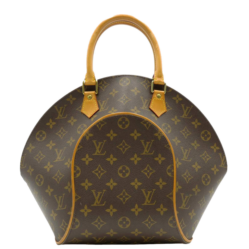 مملوكة مسبقًا Louis Vuitton Brown Monogram Coated Canvas Ellipse MM Top Handle Bag