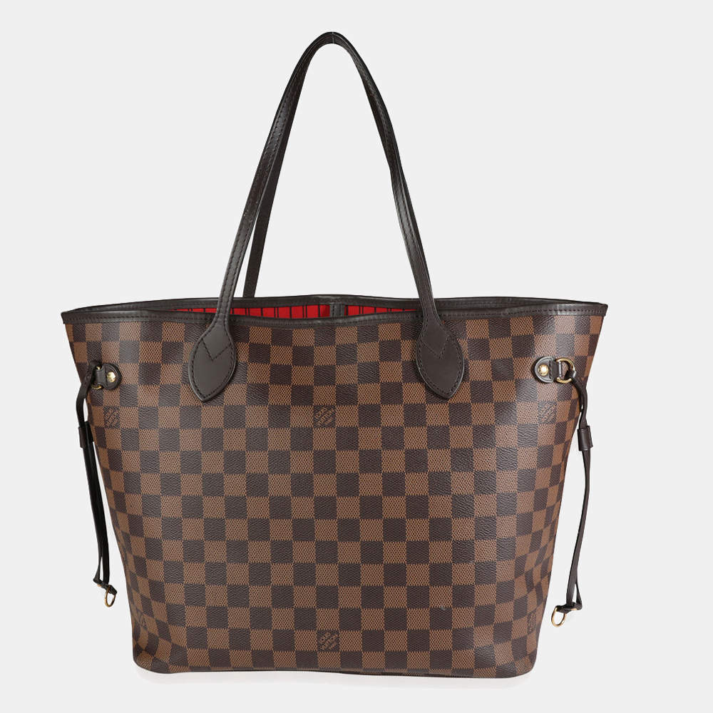 Louis Vuitton, Bags, Louis Vuitton Neverfull Mm Womens Tote Bag N4358  Damier Ebene Brown