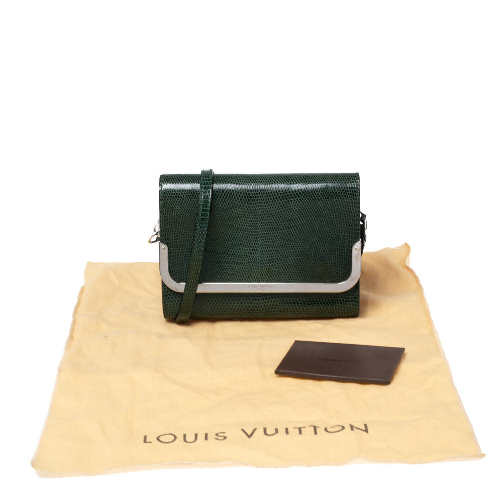 Louis Vuitton Black Lizard Leather Rossmore PM Bag - Yoogi's Closet