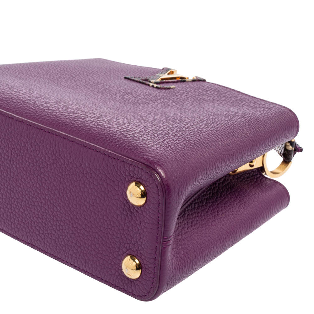 Louis Vuitton Capucines Wallet Compact Lilas Purple in Taurillon Leather  with Gold-tone - GB