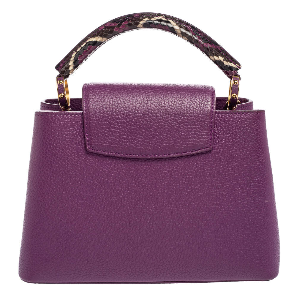 Louis Vuitton Purple Iris Taurillon Leather Capucines BB 5LU0224