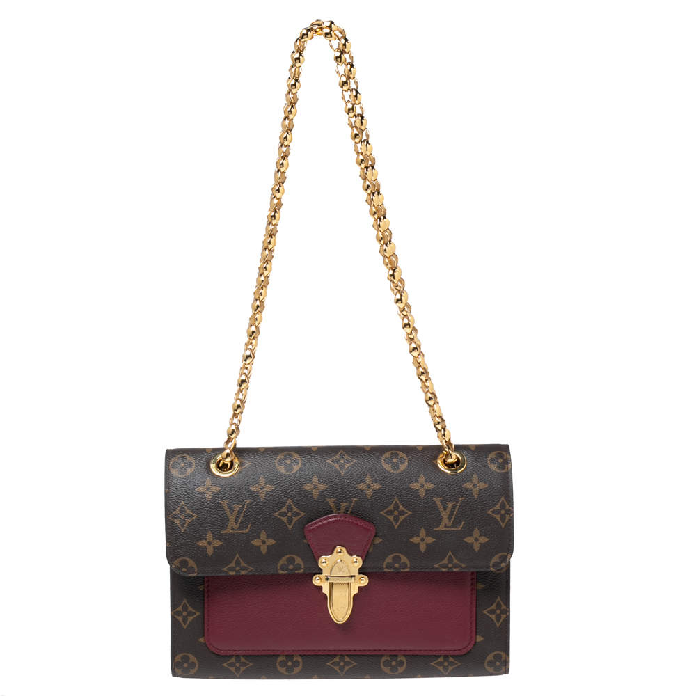 LOUIS VUITTON Saintonge Monogram Canvas Shoulder Bag Noir Black-US