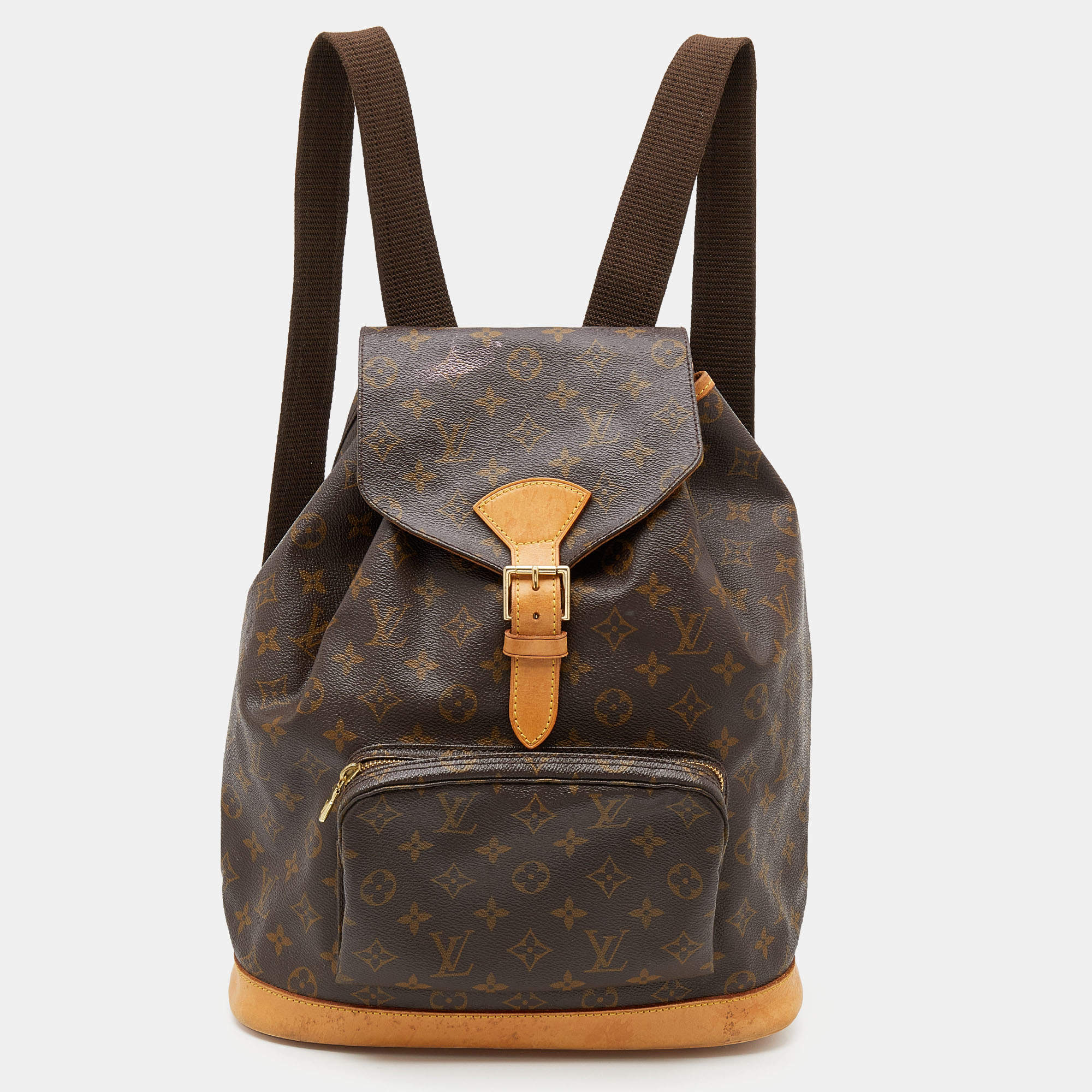 Pre Owned Louis Vuitton Monogram Canvas Montsouris Backpack GM Bag