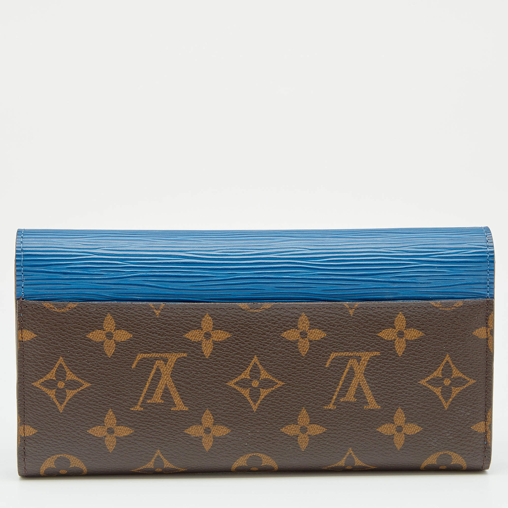 Louis Vuitton Pistache EPI Leather and Monogram Canvas Marie-lou Compact Wallet