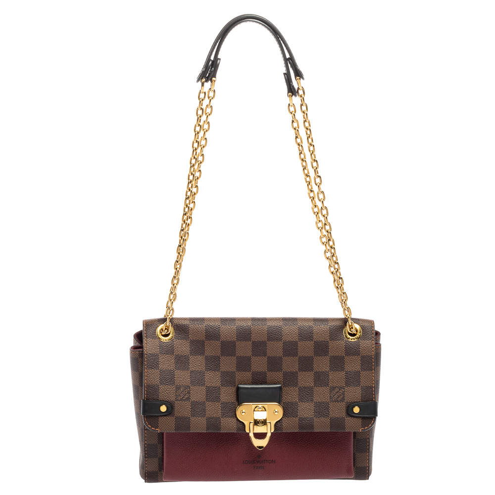 مملوكة مسبقًا Louis Vuitton Bordeaux Damier Ebene Canvas Vavin PM Bag