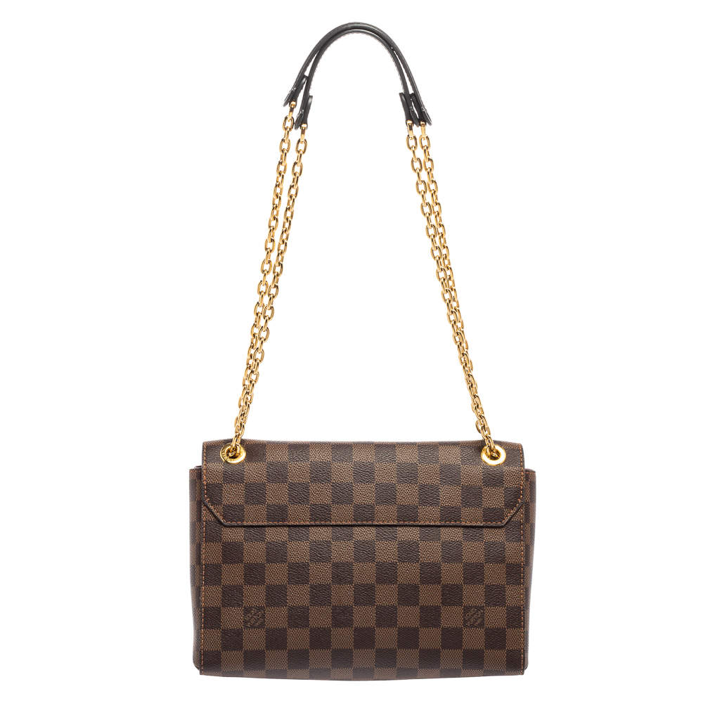 Louis Vuitton Vavin PM Chain Bag Damier Ebene Bordeaux