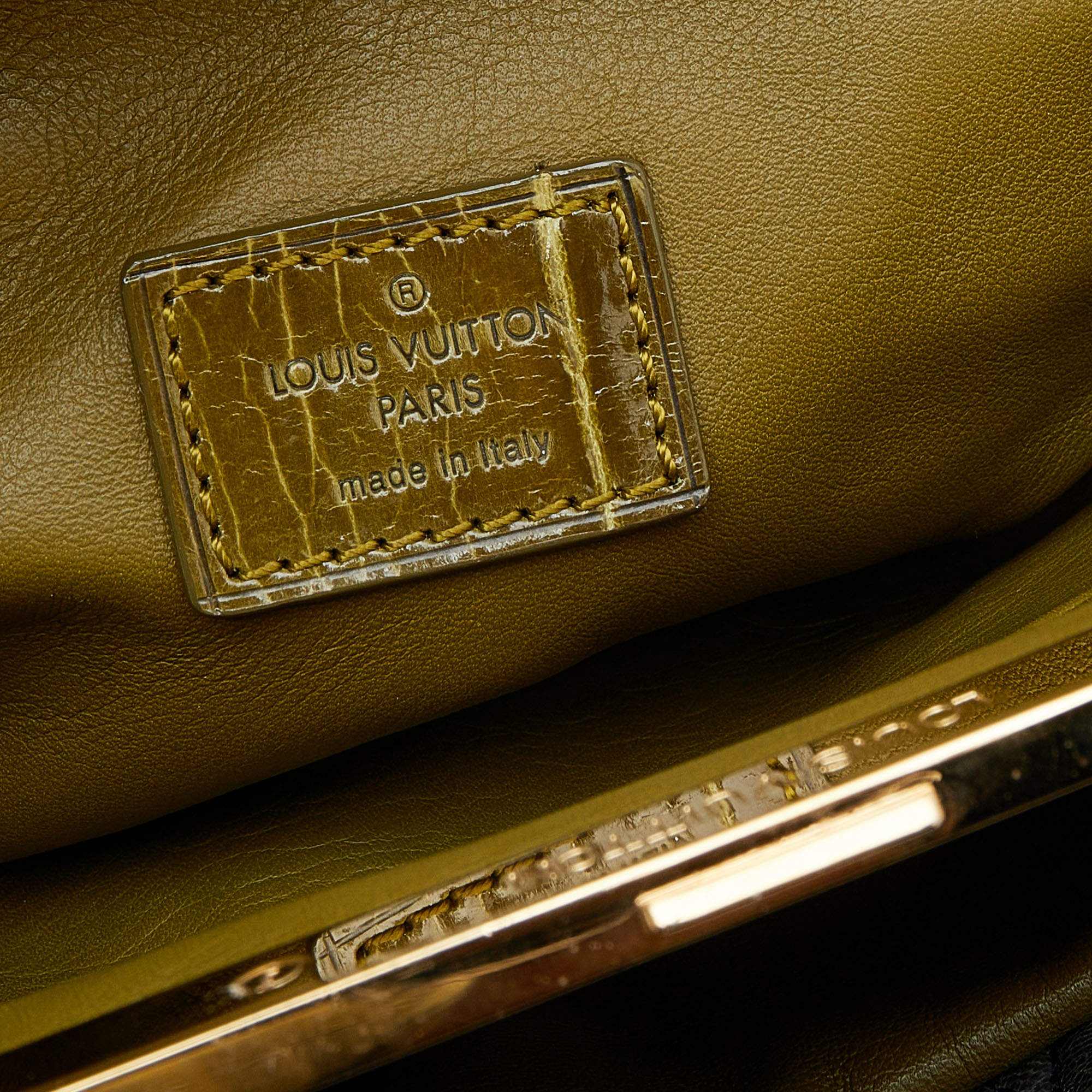 Louis Vuitton Green/Dark Grey Monogram Leather And Alligator Motard Biker  Bag Louis Vuitton | The Luxury Closet